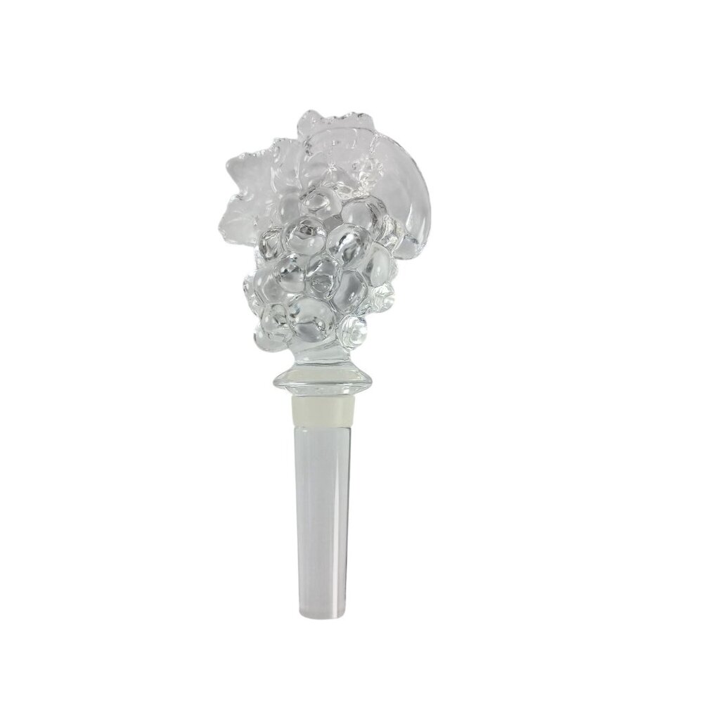 Mikasa Lead Crystal Austrian Fruit Collection Wine Decanter Bottle Stopper - Picture 2 of 6